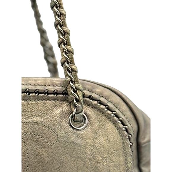 Chanel Goatskin Luxe Ligne Bowling Bag* Bronze Metallic*COA *sticker in tact - Picture 3 of 16